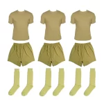 3’lü Karacı Askeri Kıyafet Seti (Yeşil (Haki) Fanila – Yeşil (Haki) Boxer – Yeşil (Haki) Çorap)