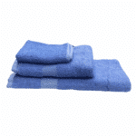 Askeri Mavi Havlu Seti 3’lü (Ayak, Banyo ve El-Yüz)