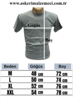 Havacı Askeri Gri Fanila Tişört - Görsel 3