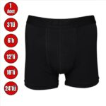 Denizci Askeri Siyah Likralı Boxer Don