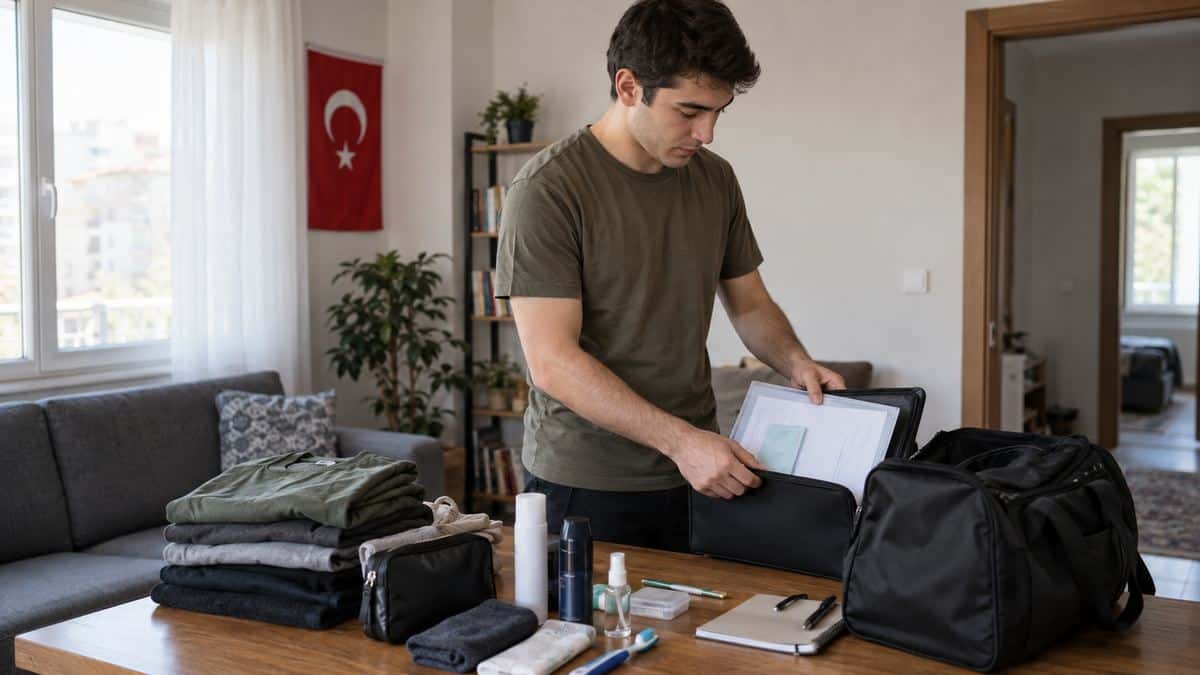 Askere Gitmeden Yapılması Gerekenler için cover aşamasını gösteren bilgilendirici sahne