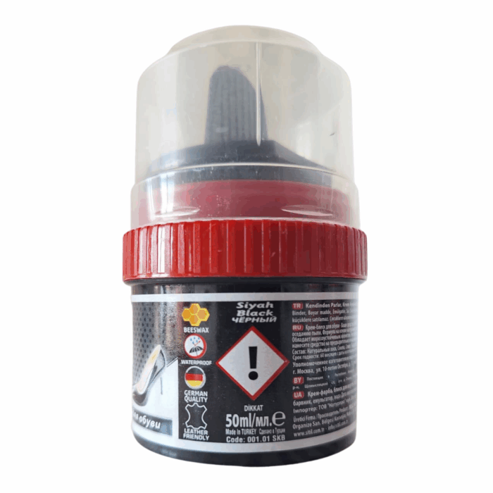 Siyah Renk Askeri Bot Boyası 50 ml - Görsel 2
