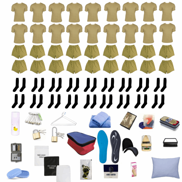 18’li Jandarma Yazlık Tam Set – Bedelli – Uzun Dönem Askeri Set (Kıyafet + Malzeme) - Görsel 1
